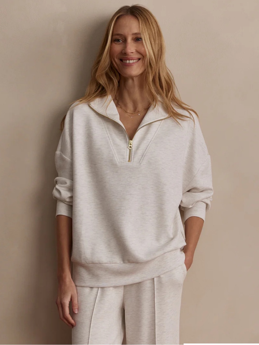 NWT VARLEY Hawley Half-Zip Sweat